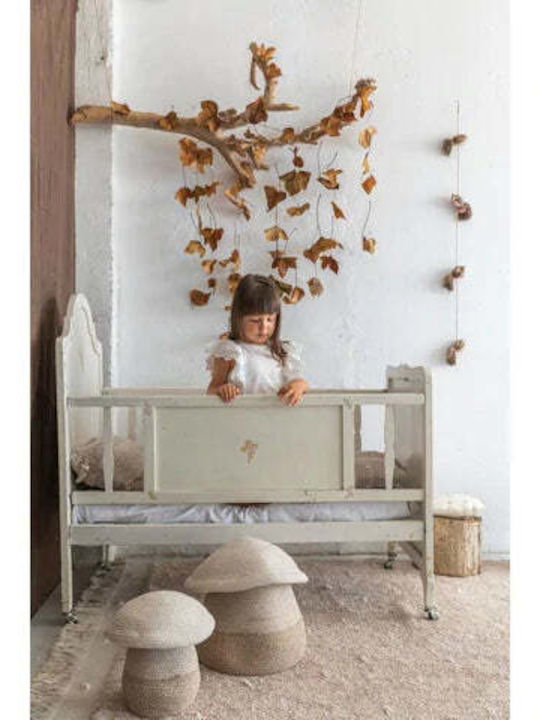 Lorena Canals Детска кошница за съхранение от плат Mama Mushroom Бежов 33x33x38см 1бр