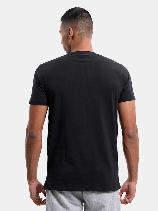 Rebase Herren T-Shirt Kurzarm Schwarz