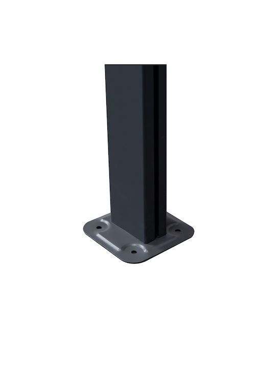 Pergolă De Grădină Din Metal Cu Tavan Gri 435x302cm