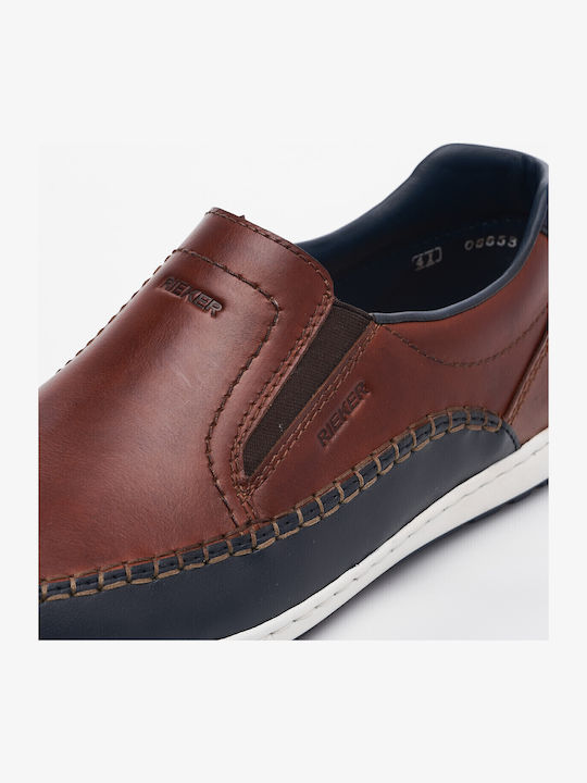 Δερμάτινα Ανδρικά Casual Παπούτσια Cognac