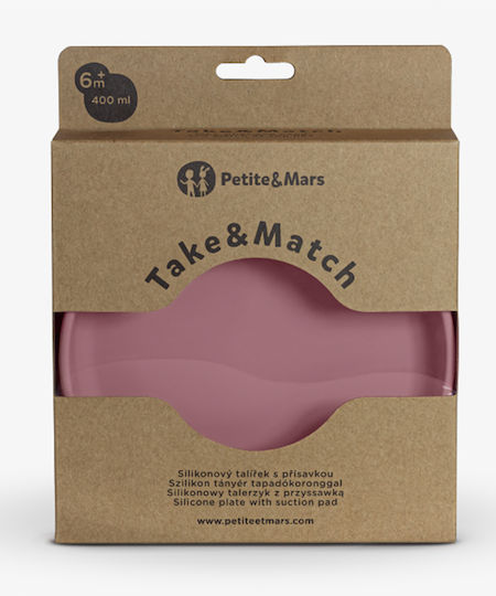 Petite & Mars Take & Match din silicon Roz