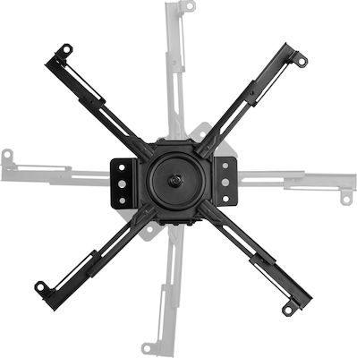 Brateck PRB-20-01S Projector Ceiling Mount with Maximum Load 45kg Black