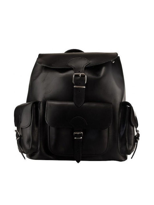 Leather Women's Bag Backpack Black