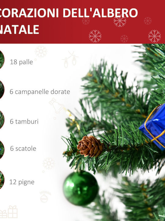 Christmas Tree Decorated 180cm with 624 Branches