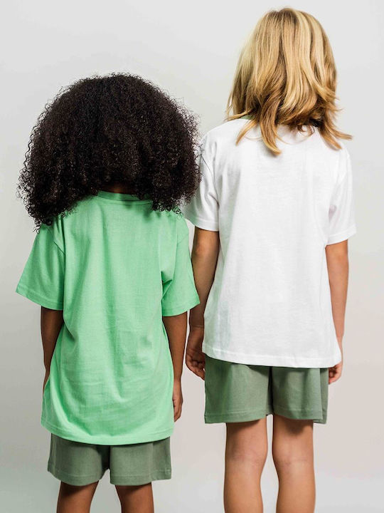 Cerda Kids Summer Green Pajama Mandalorian Grogu