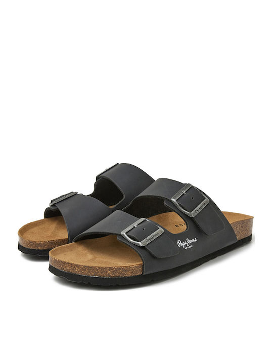 Pepe Jeans Double Kansas Σανδάλια Μαύρα