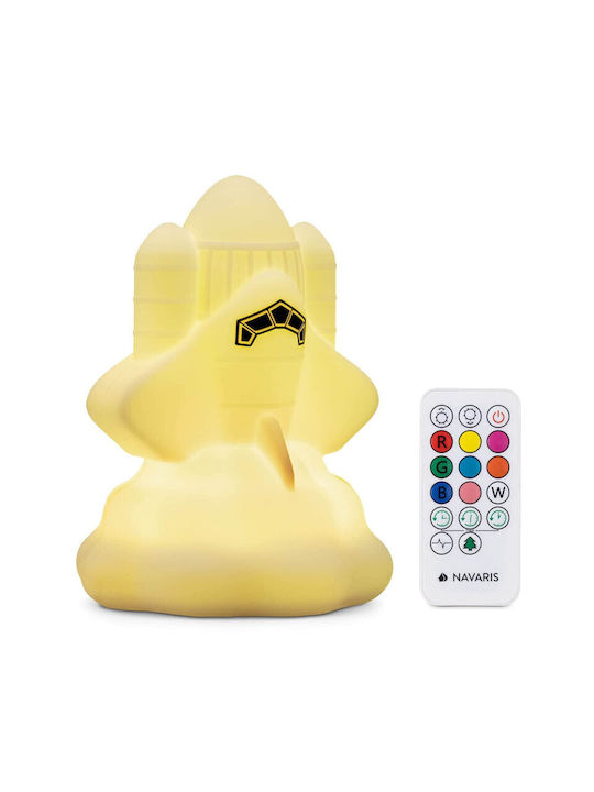 Navaris Led Παιδικό Διακοσμητικό Φωτιστικό Αφής Silicone Night Light Λευκό 9.6x9.6cm