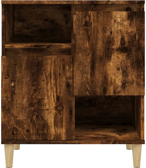 Μπουφές Ξύλινος Καπνιστή Δρυς 60x35x70cm