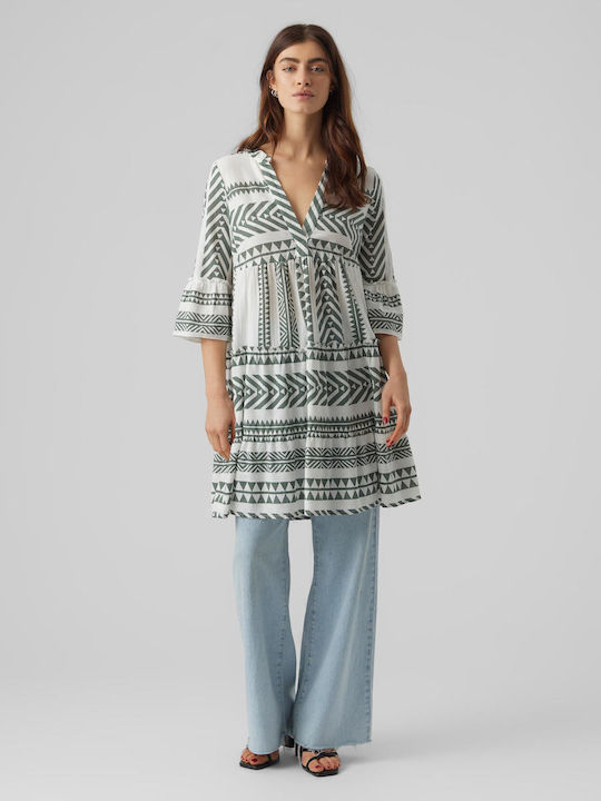 Rochie De Vară Pentru Femei Mini Rochie-Cămașă Denim Snow White