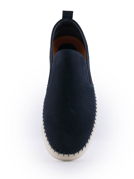 Leder Herren Freizeitschuhe Blau