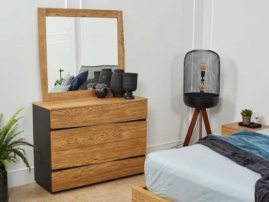 Ody Bedroom Furniture Set with Slats 160x200cm 6 Pieces