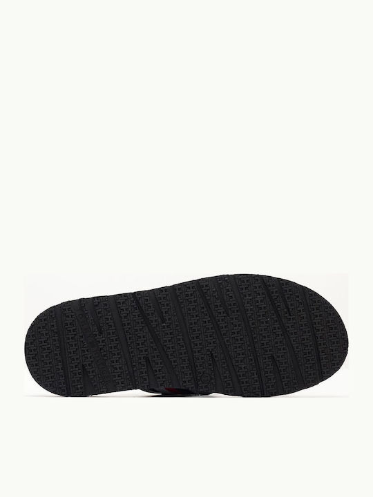 Leder Herrensandalen in Schwarz Farbe