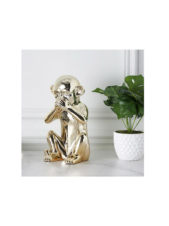 The Home Deco Factory Decorative Monkey made of Ceramic 17x15x28cm 1pcs