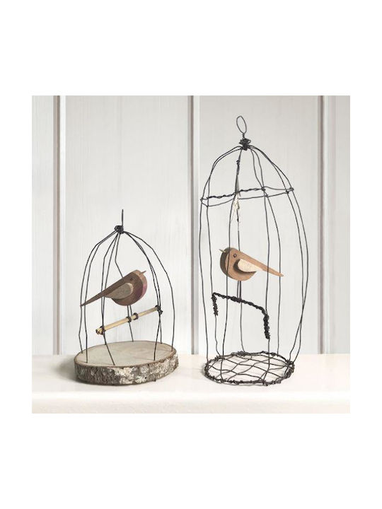 Synchronia Decorative Bird made of Metal 22x7.5x8.5cm 1pcs