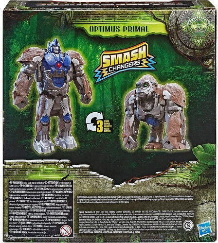 Action Figure Transformers Rise of the Beast Smash Changers Optimus Primal for 6+ Years (Various Designs/Assortments of Designs) 1pc