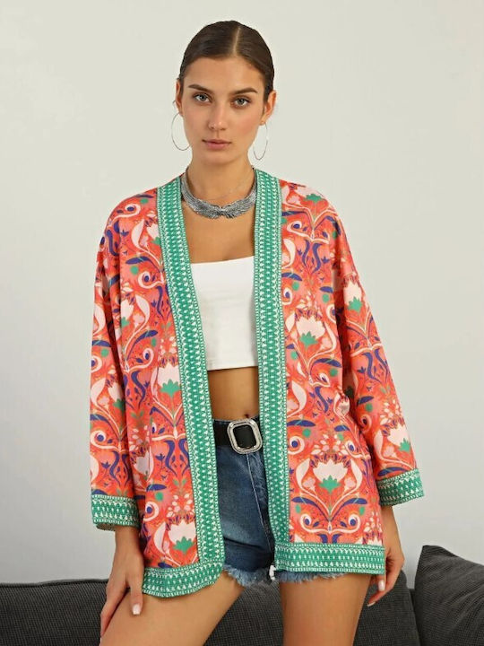 Cardigan Short Lahore Coral Jacket