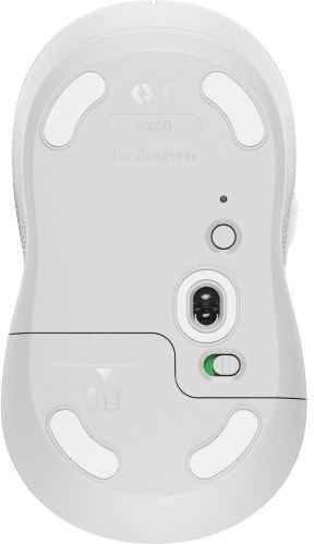 Logitech Signature M650 L For Business Ασύρματο Bluetooth Ποντίκι Off-white Large