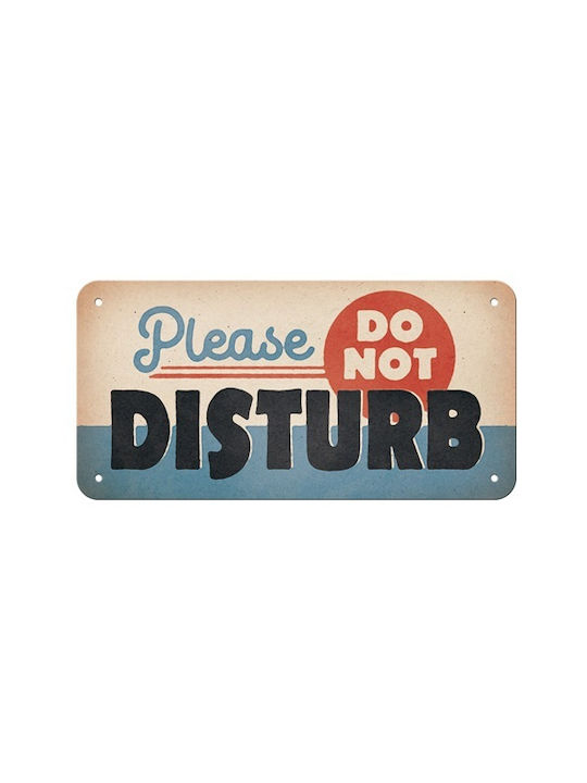 Nostalgic Art Placă 3D Decorativă Do Not Disturb Lucrată Manual Din Metal 20x10cm