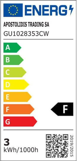 Aca Λάμπα LED 3W για Ντουί GU10 και Σχήμα MR11 Ψυχρό Λευκό 280lm