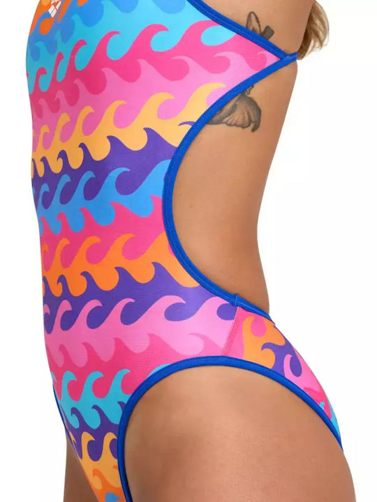 Arena Challenge Back 005897-700 Women's Competition Swimsuit Blue