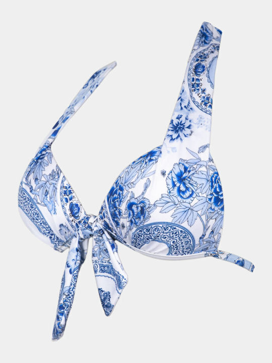 Rock Club Padded Bikini Bra BP-2345 Blue BP2345.porcelain