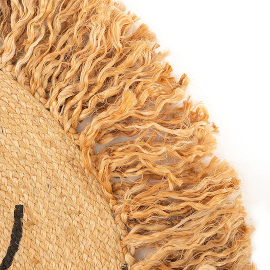 Kids Synthetic Rug Lion Round 90cm