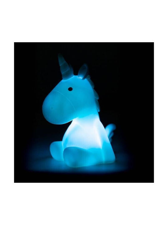 Dhink Lămpi De Veghe Pentru Copii Led Unicorn La Rețea Albastru