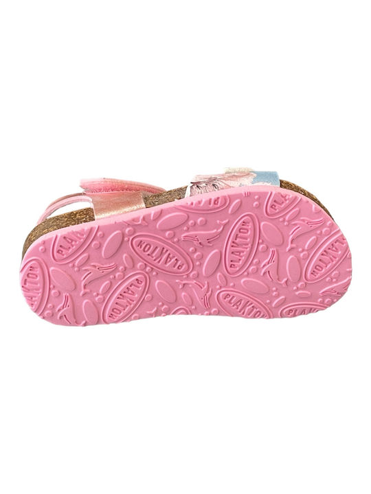 Girls Anatomic Sandals with Velcro Light Blue