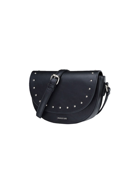 Puccini Damen Tasche Schulter Schwarz