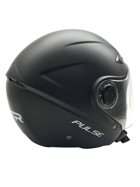 STR Pulse Jet Helmet ECE 22.05 1000gr Black Matt