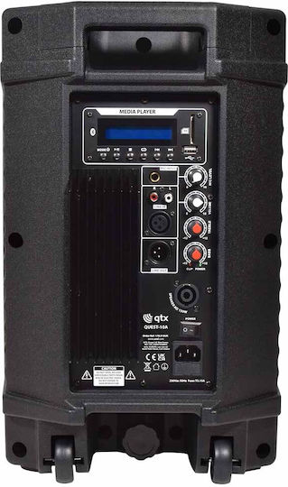 QTX Sound QUEST-10A 178.510UK Active Speaker PA 150W with Woofer 10" 30.5x28x46cm.