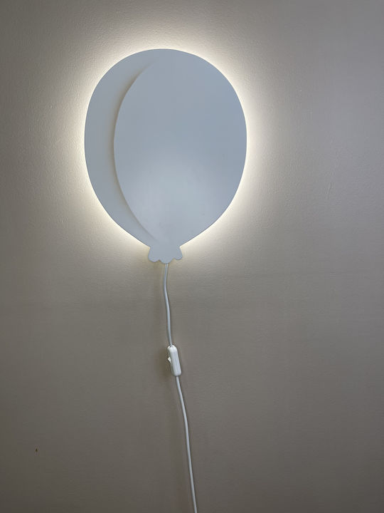 Led Wooden Kids Wall Light Balloon