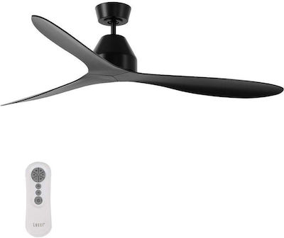 Lucci Air Whitehaven DC NL 213041 Ceiling Fan 143cm with Remote Control Black