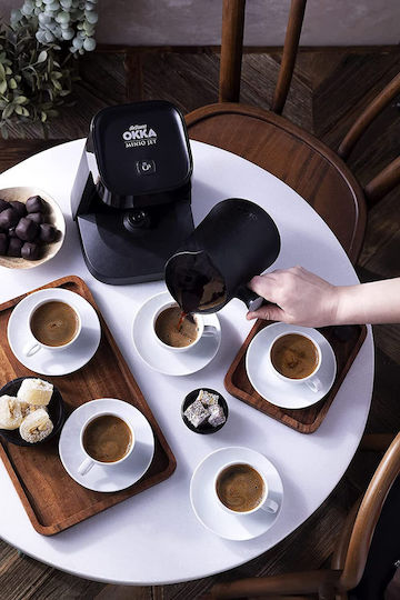 Okka Greek Coffee Machine 400W with Capacity 375ml Brown