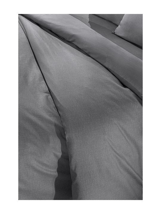 Guy Laroche Bettbezug Baumwolle Einzelbett 165x225 Color Plus Gray