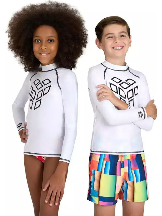 Arena Kids Swimwear Rashguard White
