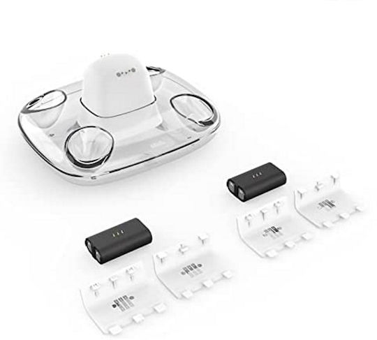 8Bitdo Charging Station for 2 controllers XBOX One / Xbox Series X/S with LED lighting White
