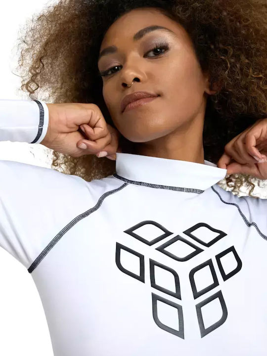 Arena Rash Vest UPF 40+ Women Long Sleeve Sun Protection Shirt White