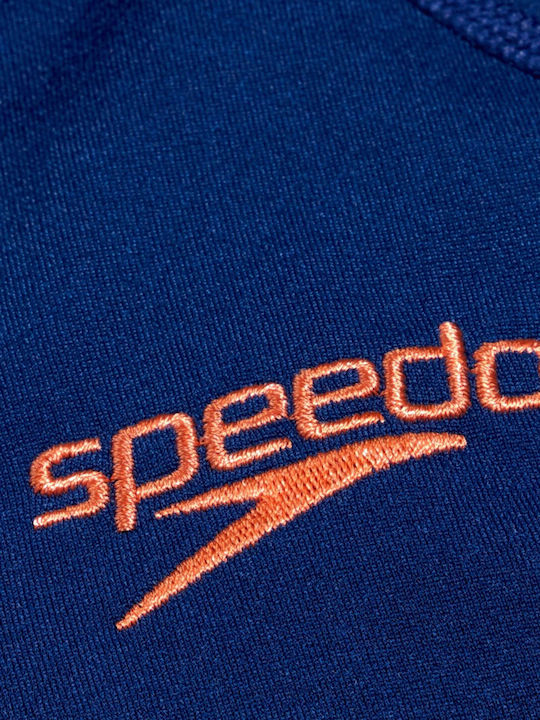 Speedo UPF 40 Γυναικεία Κοντομάνικη Αντηλιακή Μπλούζα Μπλε