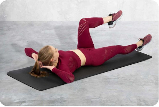 NEO Sport Exercise Mat Black with Carry Strap (183x60x1.5cm)
