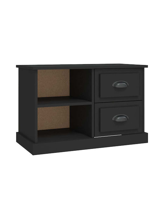 TV Stand Wooden Black L73xW35.5xH47.5cm