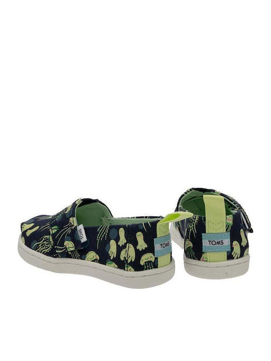 Kids Espradrilles with Hoop & Loop Closure Blue Tiny Alpargata