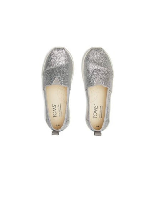 Kids Espradrilles Slip-On Silver Alpargata