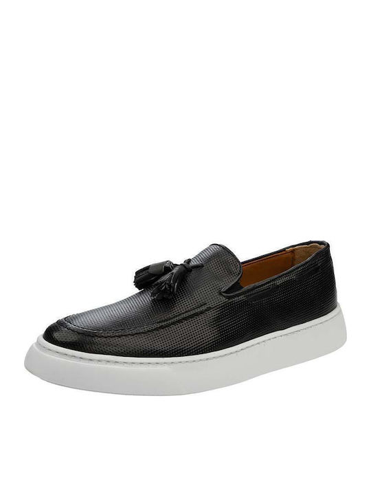 Men's Leather Loafers Black