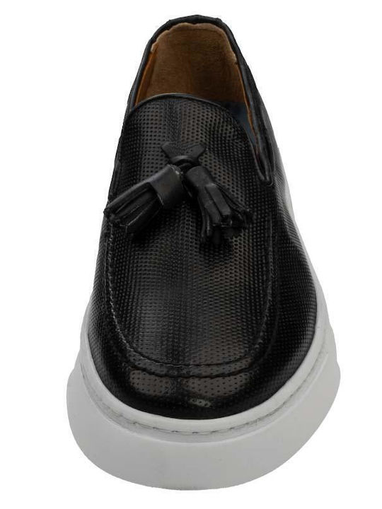 Men's Leather Loafers Black