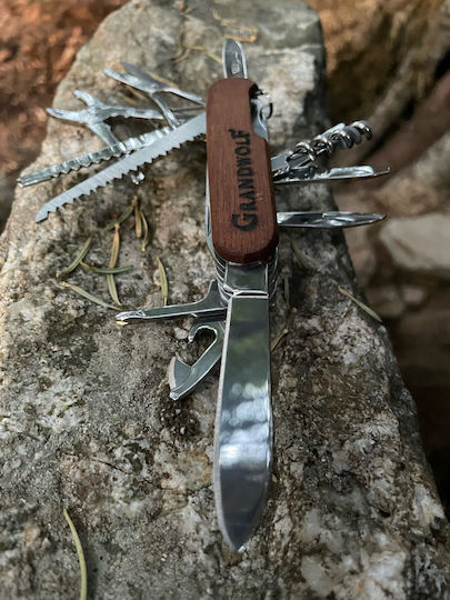 Grandwolf Woodsman Tool 91mm Multitool Braun
