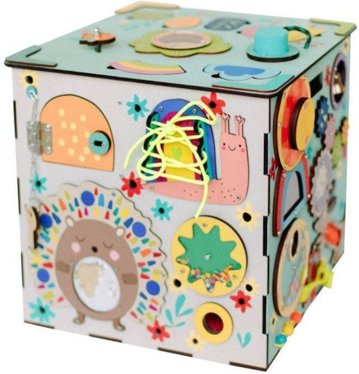 Eli Neli Activity Cube Activity Cube made of Wood with Lights for 24++ Months