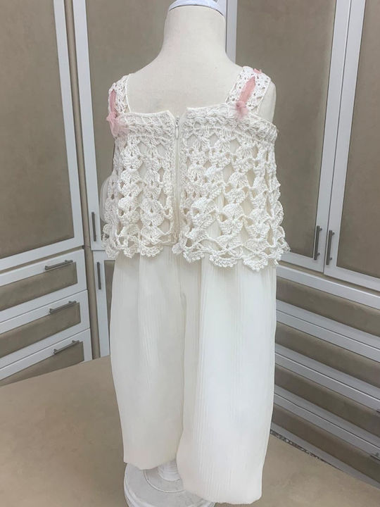 Nst Nastasia Katherine Doyley Dyer Beige Knitted Jumpsuit Baptism