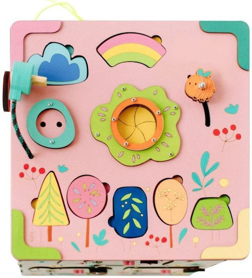 Eli Neli Activity Cube Activity Cube with Led made of Wood with Lights for 24++ Months