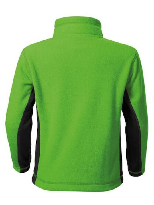 Kinderstrickjacke Fleece Grün
